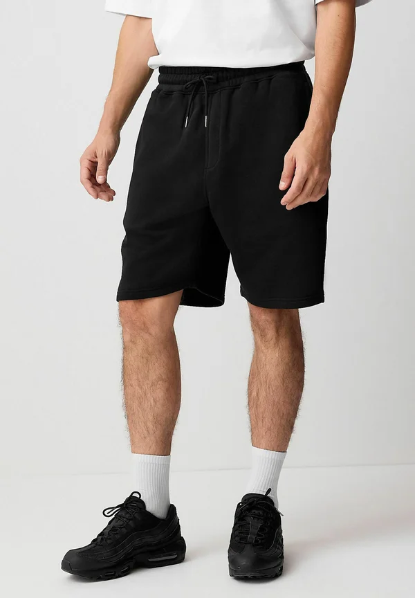 REGULAR FIT - BRUSHED ZIP POCKET - Jogginghose - black