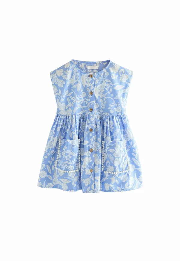 REGULAR FIT - BUTTON THROUGH - Freizeitkleid - blue floral
