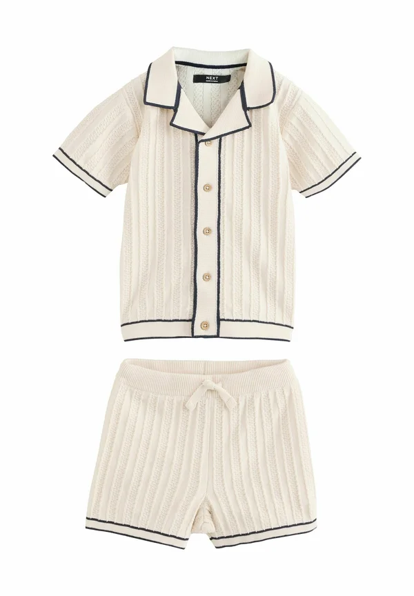 REGULAR FIT - BUTTON THROUGH SET - Hemd - ecru