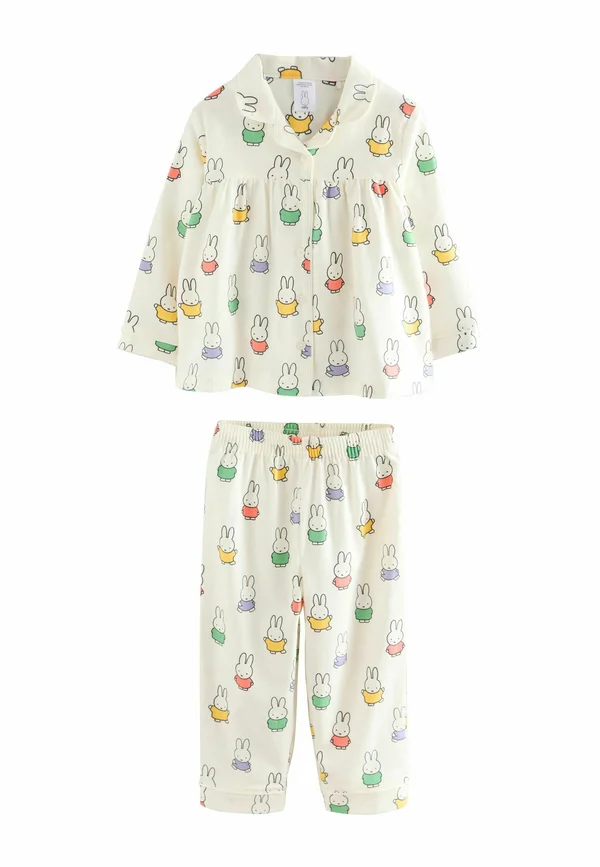 REGULAR FIT - BUTTON THROUGH SET - Nachtwäsche Set - ecru white