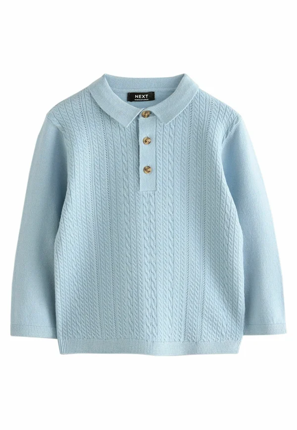 REGULAR FIT - CABLE - Langarmshirt - blue