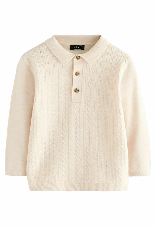 REGULAR FIT - CABLE - Langarmshirt - cream