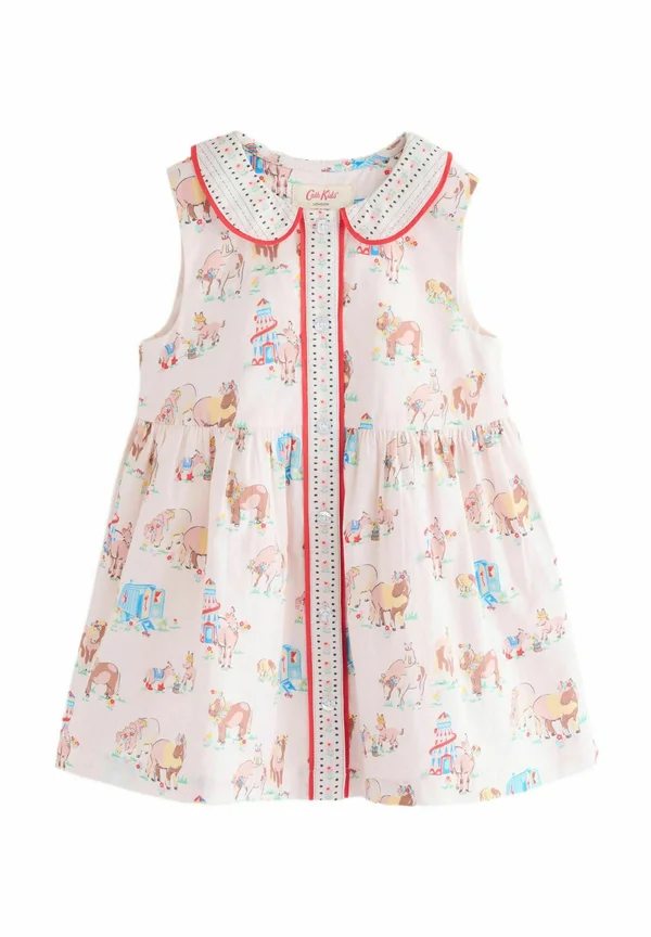 REGULAR FIT - CATHSEASIDE PRINT COLLAR - Blusenkleid - cream