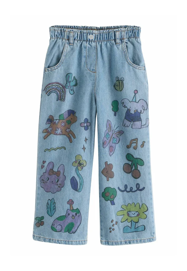 REGULAR FIT - CHARACTER PRINTED - Jeans Straight Leg - denim