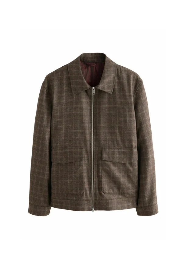 REGULAR FIT - CHECK - Übergangsjacke - brown