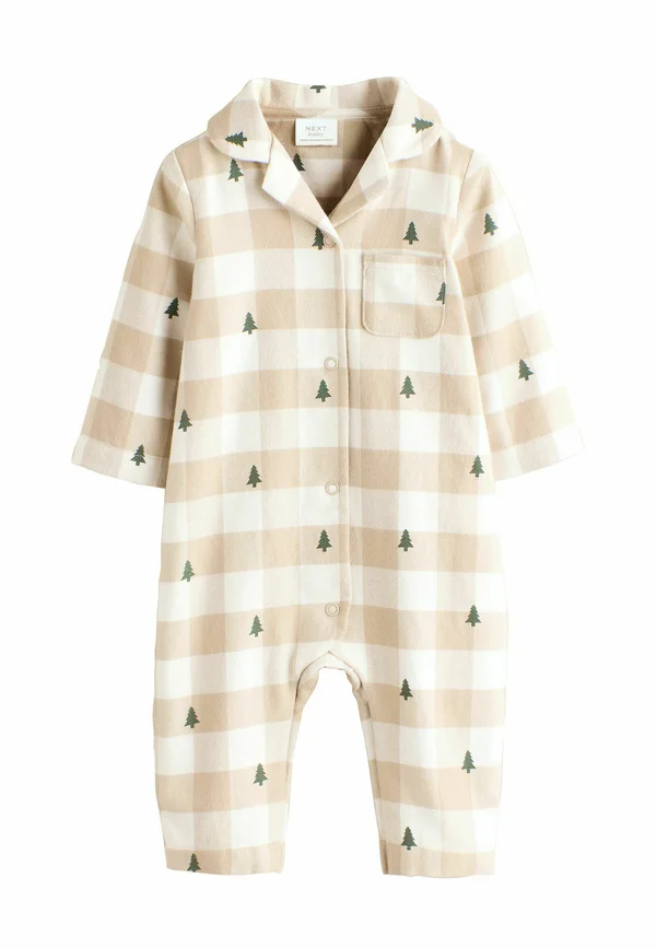 REGULAR FIT - CHECK CHRISTMAS FAMILY  - Strampler - neutral