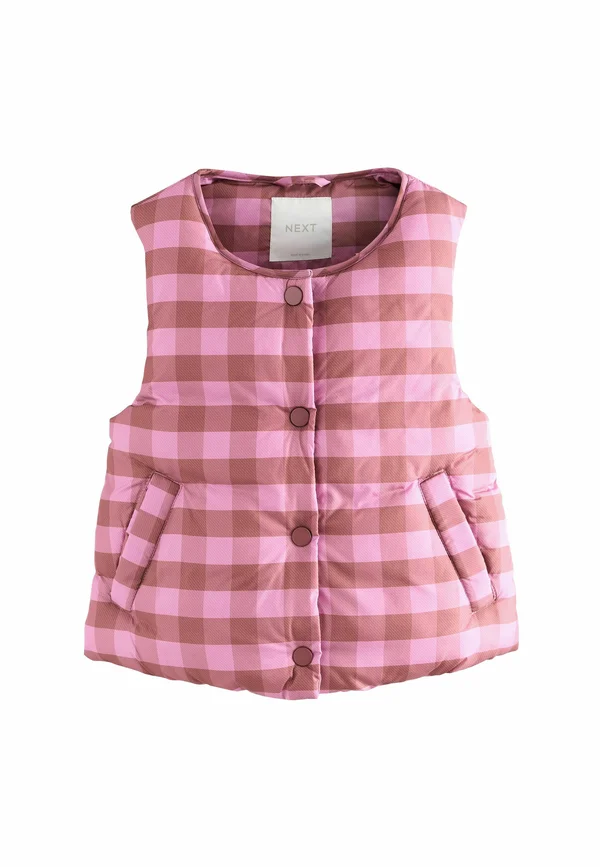 REGULAR FIT - CHECK - Weste - pink