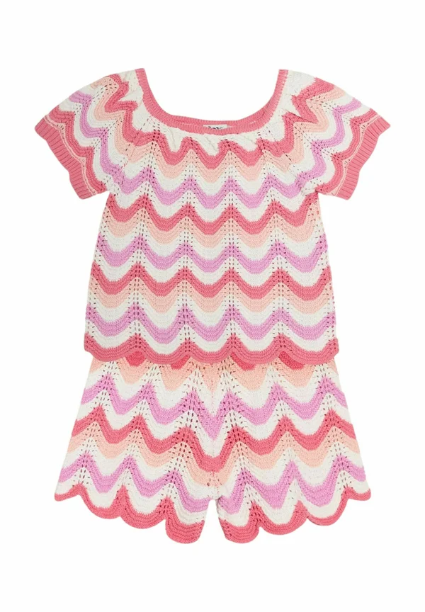 REGULAR FIT - CHEVRON SET - T-Shirt print - pink
