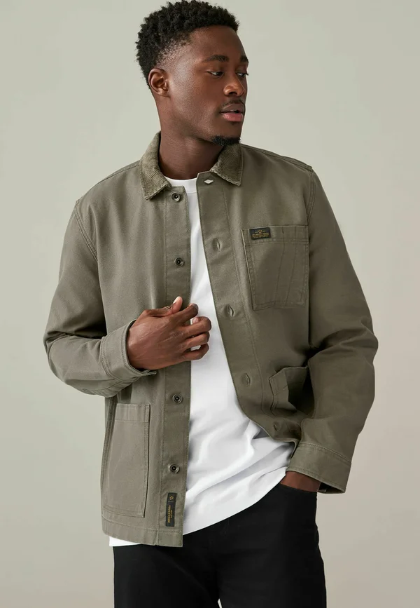 REGULAR FIT - CHORE  - Leichte Jacke - khaki green