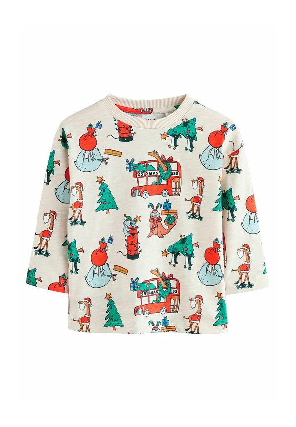 REGULAR FIT - CHRISTMAS - Langarmshirt - stone all over print