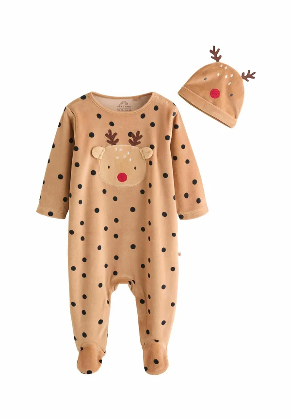 REGULAR FIT - CHRISTMAS - Strampler - brown reindeer