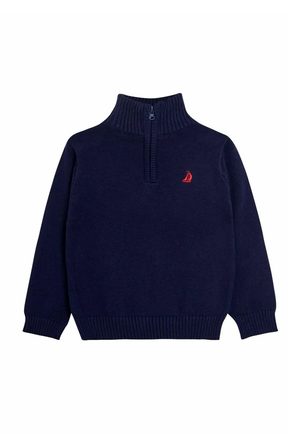 REGULAR FIT - CLASSIC HALF ZIP - Strickpullover - blue