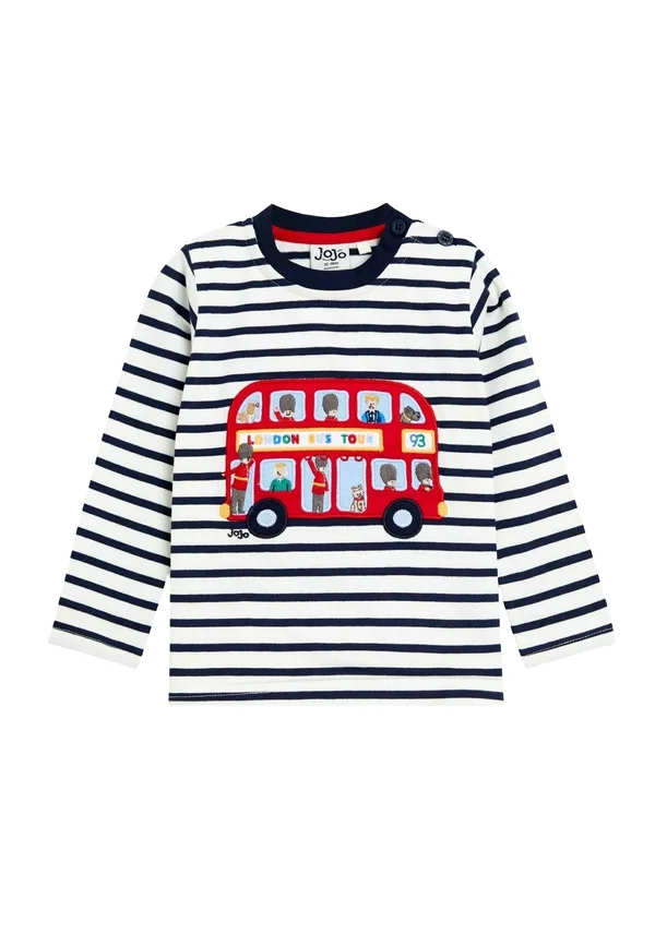 REGULAR FIT - CLASSIC RACER APPLIQUE - Langarmshirt - cream