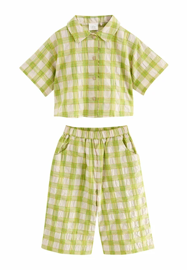 REGULAR FIT CO-ORD SET - Stoffhose - green pink