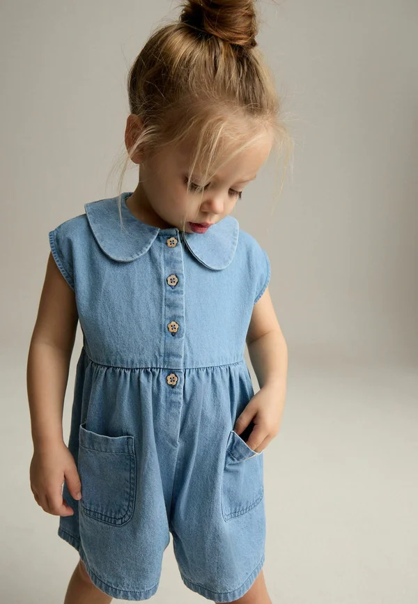 REGULAR FIT-COLLAR - Jumpsuit - denim