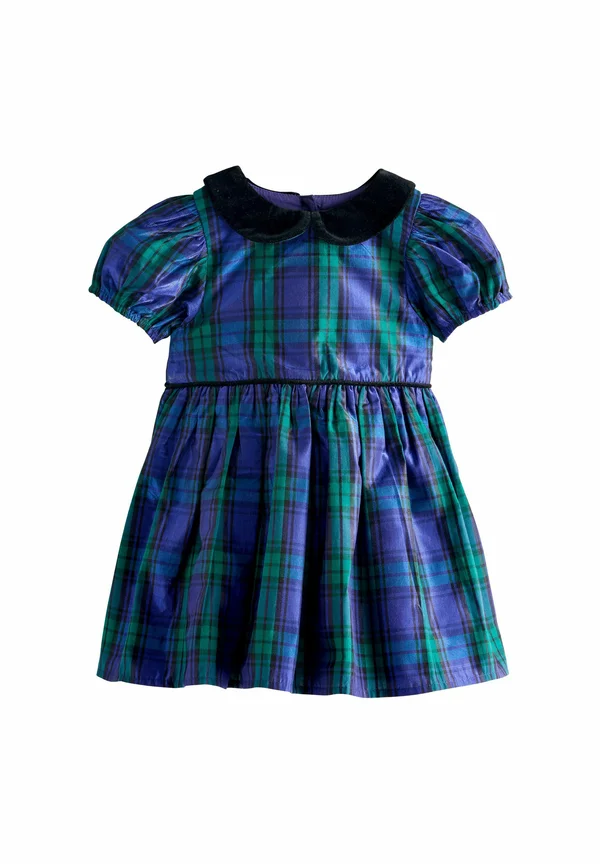 REGULAR FIT - COLLAR PROM - Freizeitkleid - blue/green check