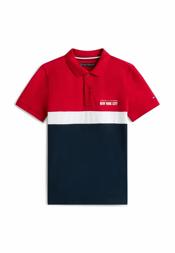 REGULAR FIT COLOUR-BLOCKED - Poloshirt - white colourblock