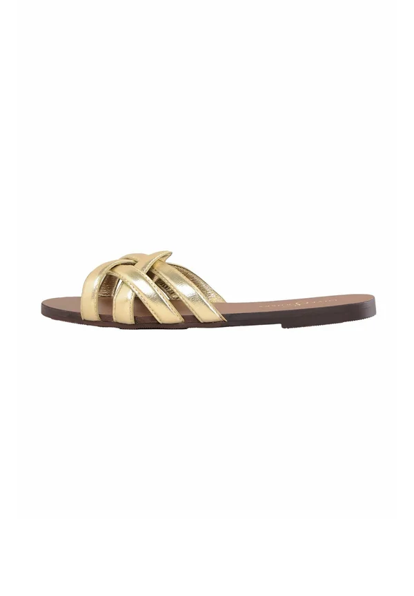 REGULAR FIT COMFORT - Pantolette flach - gold