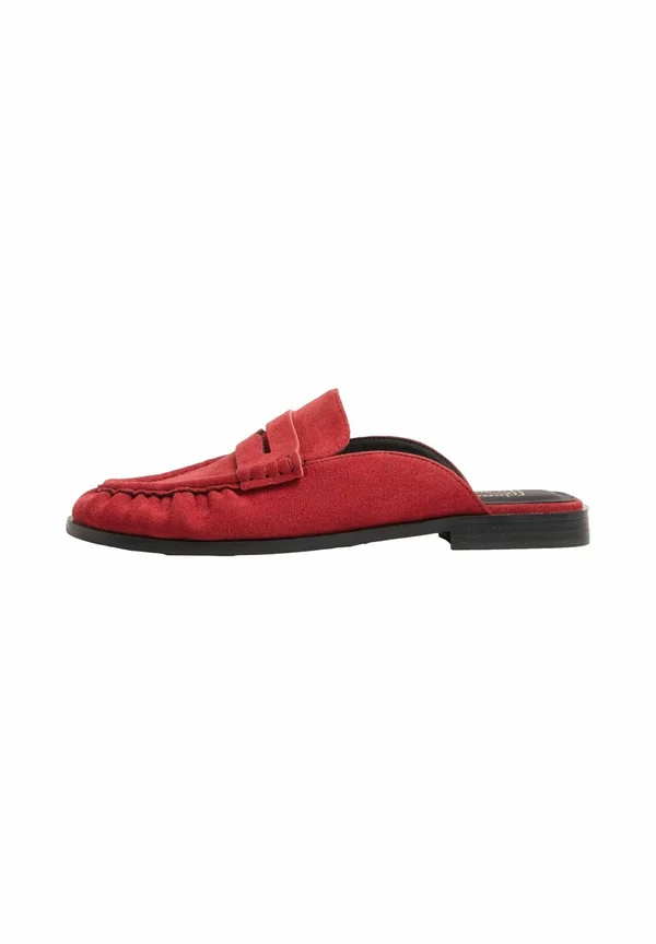 REGULAR FIT - COMFORT RUCHED - Pantolette flach - red