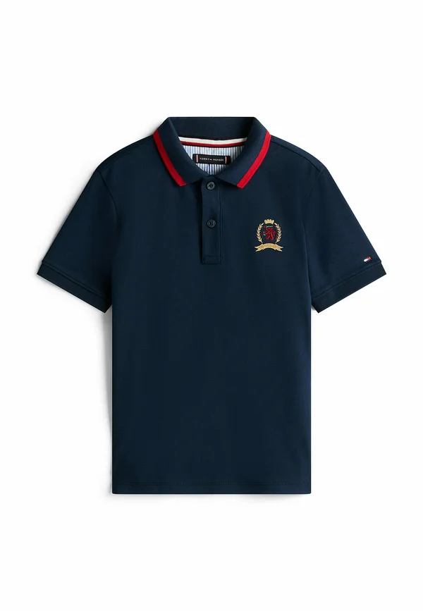 REGULAR FIT CREST INTERLOCK  - Poloshirt - dark night navy