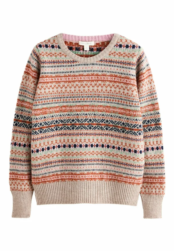 REGULAR FIT - CREW NECK  - Strickpullover - natural tan