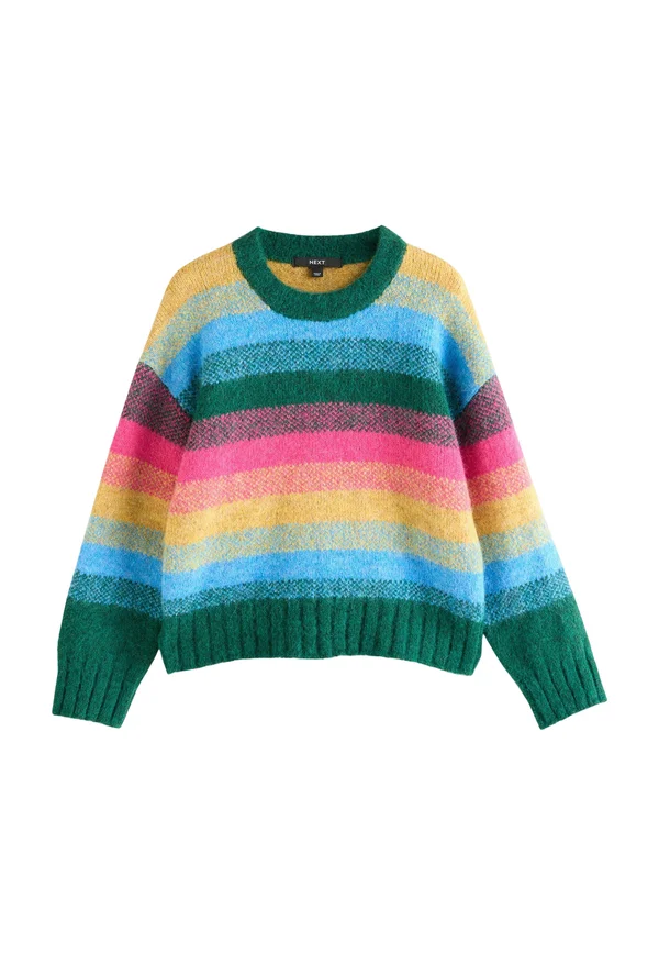 REGULAR FIT - CREW NECK - Strickpullover - rainbow stripe