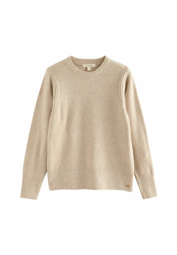 REGULAR FIT - CREW NECK WITH A TOUCH - Strickpullover - oatmeal