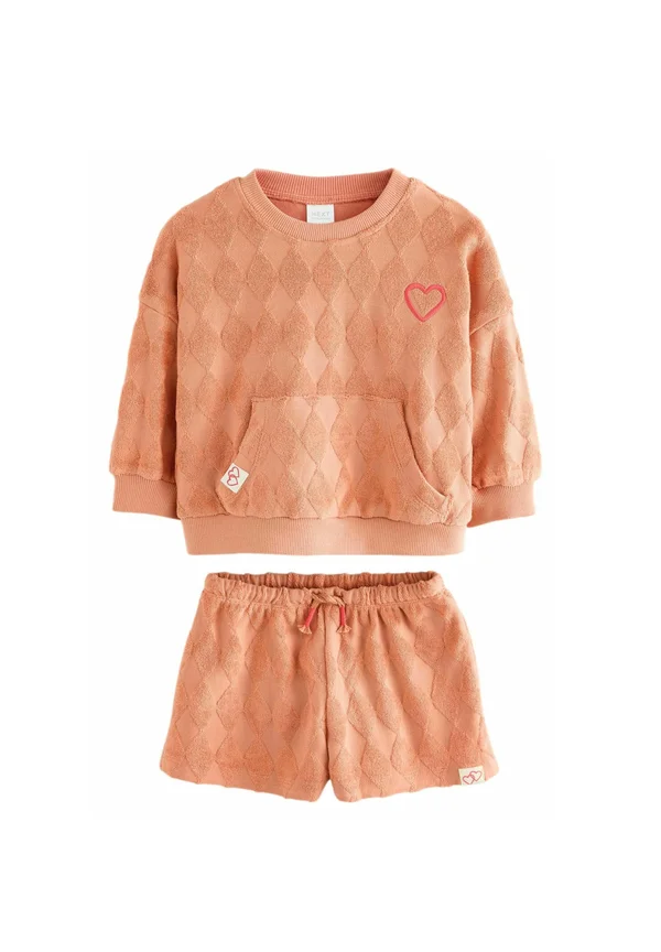 REGULAR FIT CREW SET - Sweatshirt - orange