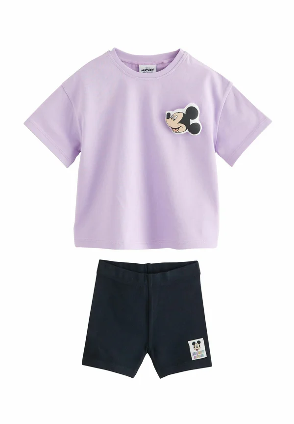 REGULAR FIT - DISNEY MICKEY MOUSE SHORT SLEEVE  AND CYCLE  SET  - Shorts - lilac purple