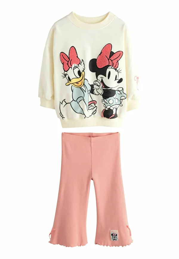 REGULAR FIT - DISNEY MINNIE MOUSE AND DAISY DUCK LONG SLEEVE TOP AND FLARE SET . - Sweatshirt - ecru white