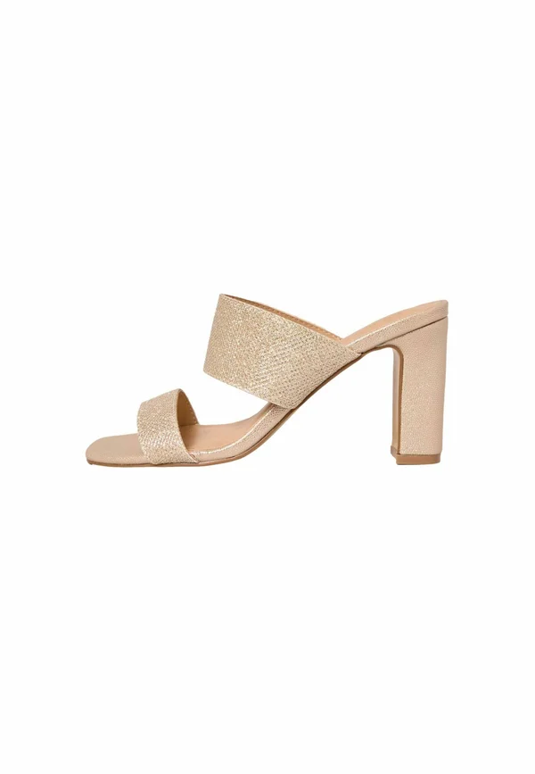 REGULAR FIT -   DOUBLE BLOCK MID FIT - Pantolette hoch - gold