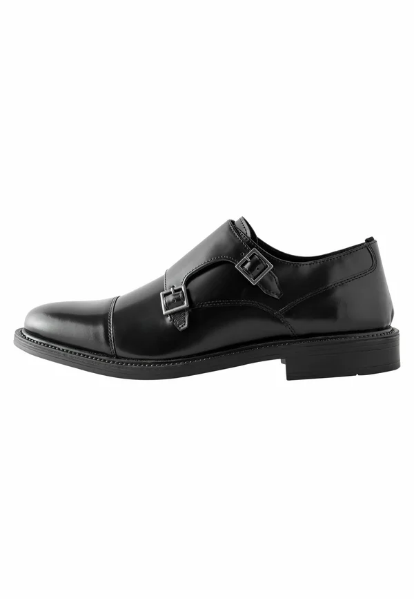 REGULAR FIT - DOUBLE MONK  - Business-Slipper - black