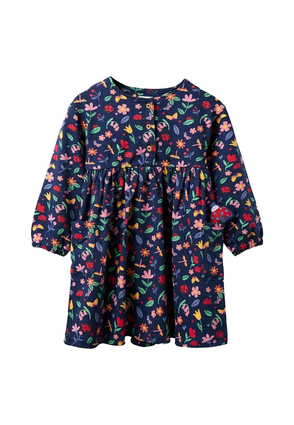 REGULAR FIT - DROP SHOULDER PRINTED PET IN POCKET - Freizeitkleid - navy blue ladybird