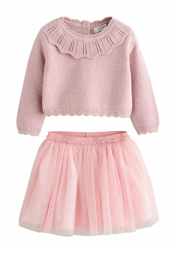 REGULAR FIT - DUCK EMBROIDERED SET - Strickpullover - pink