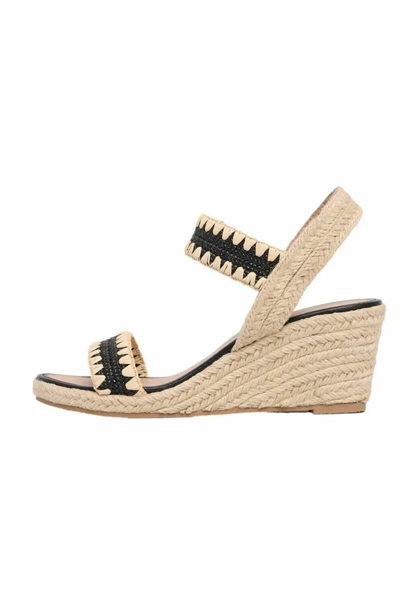 REGULAR FIT-ELASTIC STRAP MID - Espadrille - black