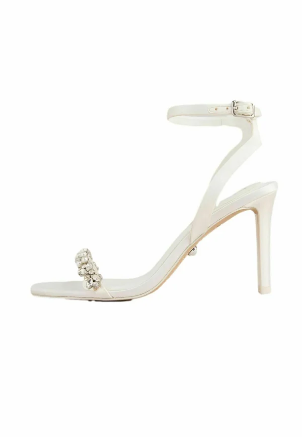 REGULAR FIT - EMBELLISHED STRAPPY MID HEEL WEDDING  - Brautschuh - white