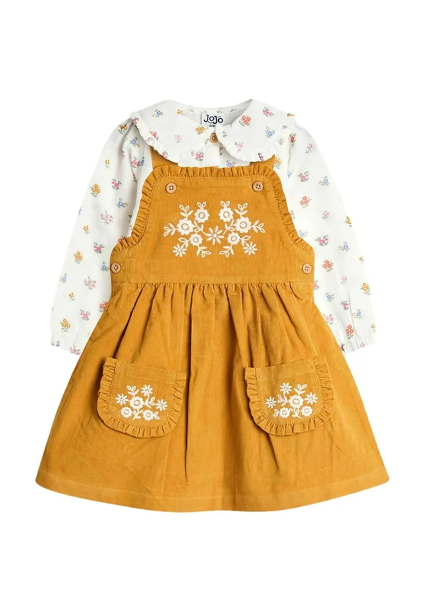 REGULAR FIT - EMBROIDERED SET - Bluse - yellow
