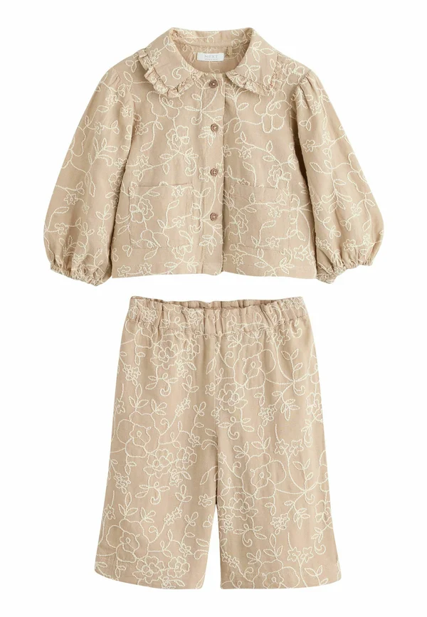 REGULAR FIT - EMBROIDERED  SET  - Hemdbluse - stone