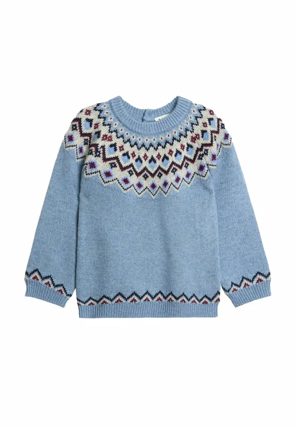 REGULAR FIT-FAIRISLE PATTERN - Strickpullover - blue