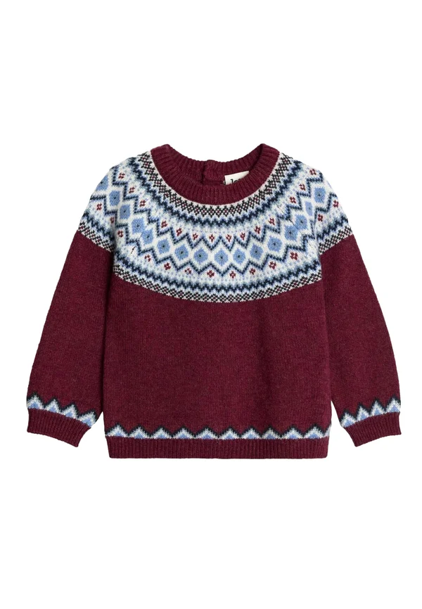 REGULAR FIT-FAIRISLE PATTERN - Strickpullover - red