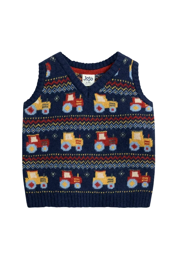 REGULAR FIT - FAIRISLE PATTERN TANK - Top - blue