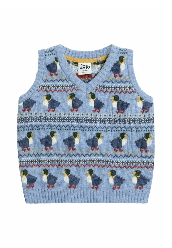 REGULAR FIT - FAIRISLE PATTERN TANK - Top - dark blue