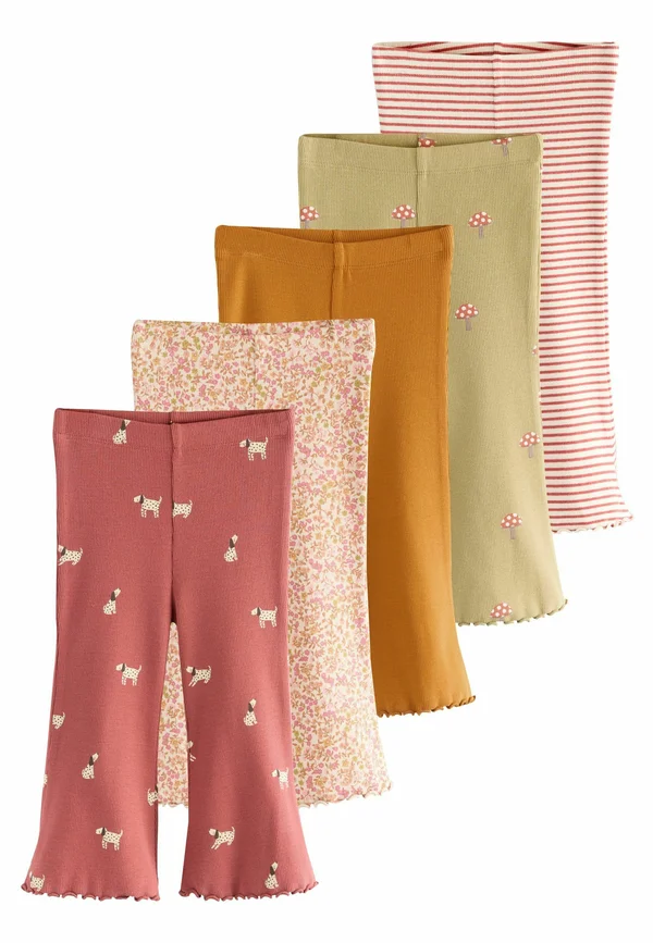 REGULAR FIT - FLARED 5 PACK  - Leggings - Hosen - autumnal orange