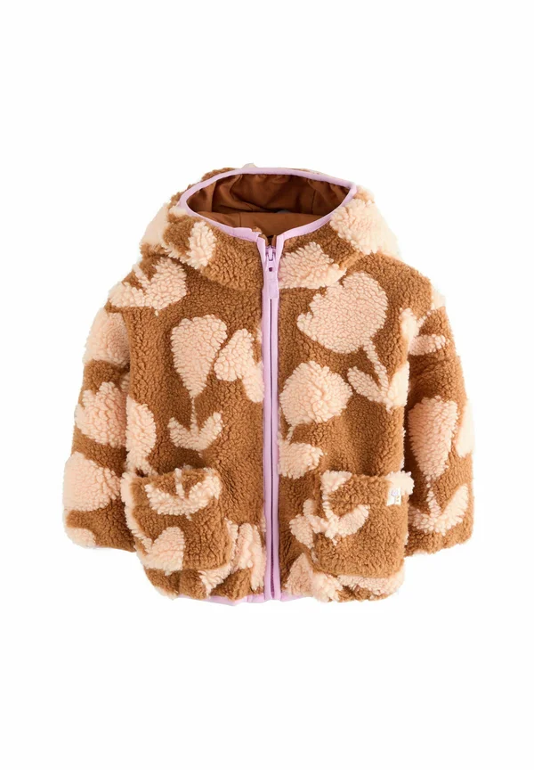 REGULAR FIT  - Fleecejacke - brown floral