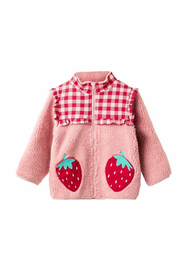 REGULAR FIT  - Fleecejacke - pink strawberry