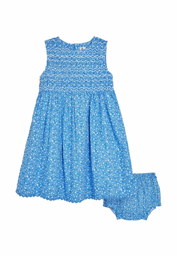 REGULAR FIT - FLORAL SMOCKED SET - Freizeitkleid - blue