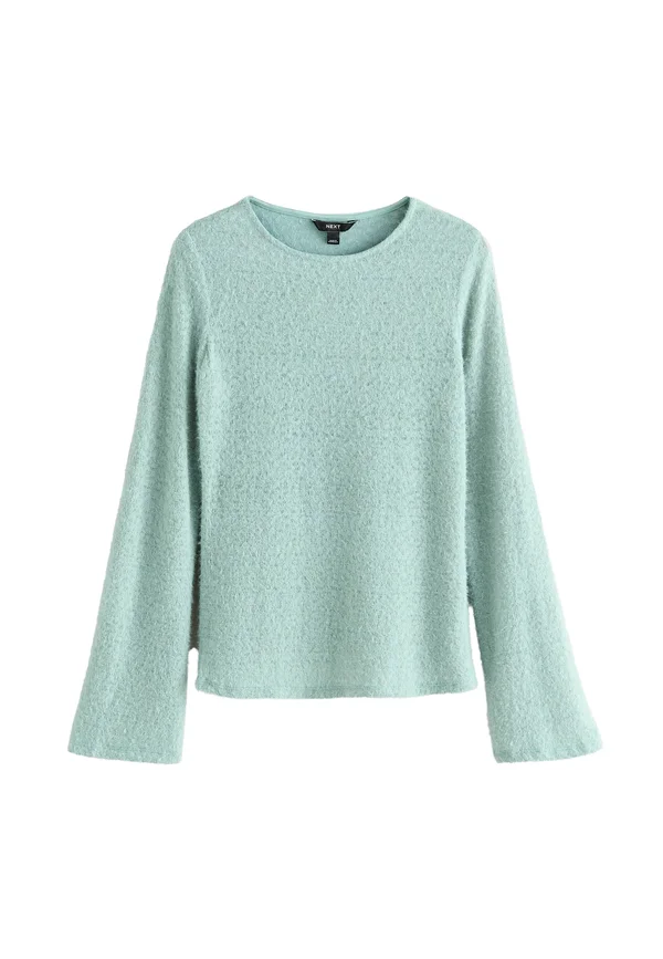 REGULAR FIT  FLUFFY LONG SLEEVE CREW NECK  - Strickpullover - aqua blue