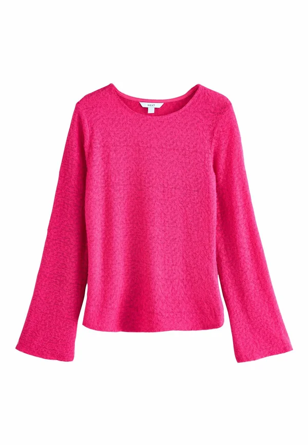 REGULAR FIT  FLUFFY LONG SLEEVE CREW NECK  - Strickpullover - rose pink