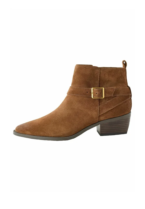 REGULAR FIT - FOREVER COMFORT BURNISHED STRAP - Ankle Boot - tan brown suede