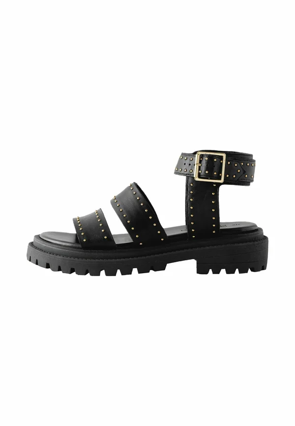 REGULAR FIT - FOREVER COMFORT CHUNKY STUDDED - Plateausandalette - black leather